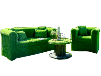 диван кресло из искусственной травы