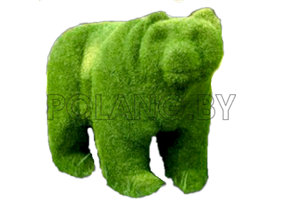 медведь большой из искусственной травы